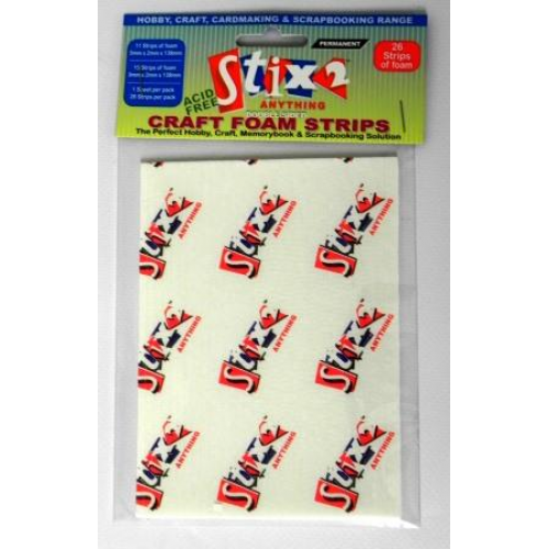Craft Foam Strips 5mm & 3mm Strips x 2mm Thick Stix2