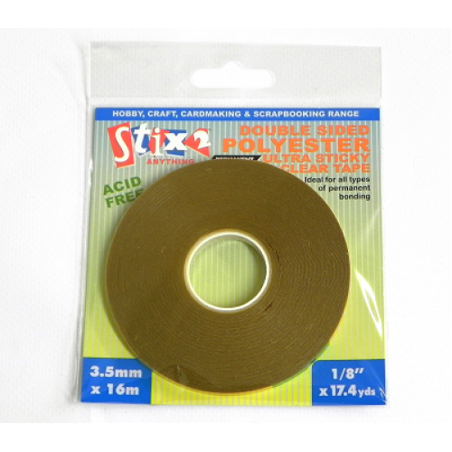 Double Sided Polyester Ultra Sticky Clear Tape Stix2