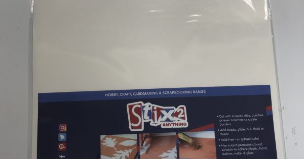 Klebstoff Klebeband Stix2 Permanent A4 Double Sided Tape Sheets X 5 Acid Free Adhesive S57107 Pgm Com Pe