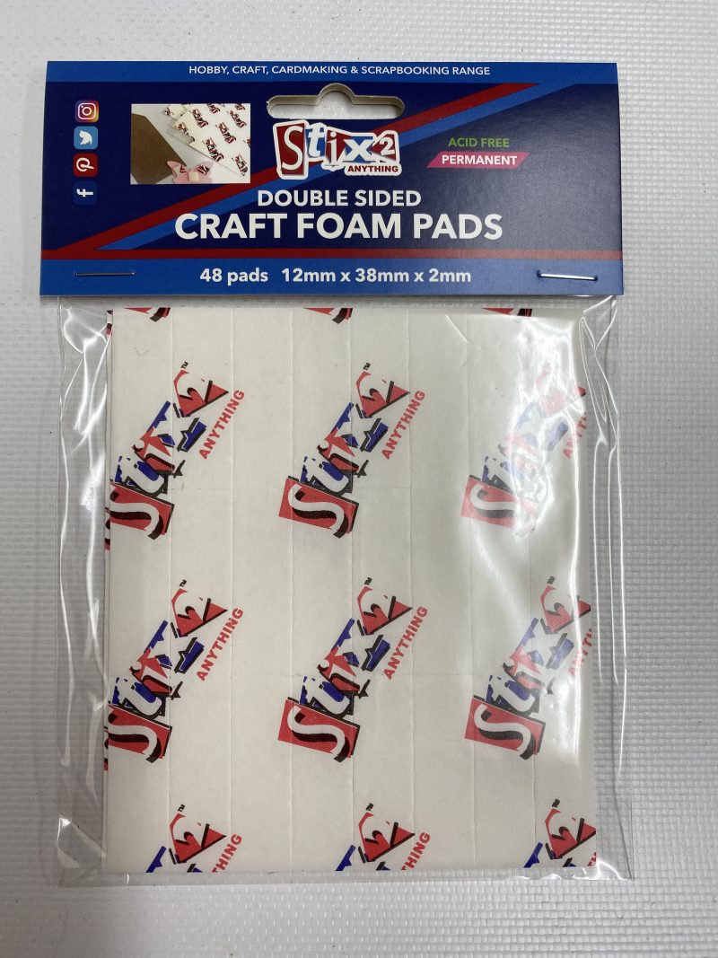 Craft Foam Pads 12mm x 38mm x 2mm Stix2