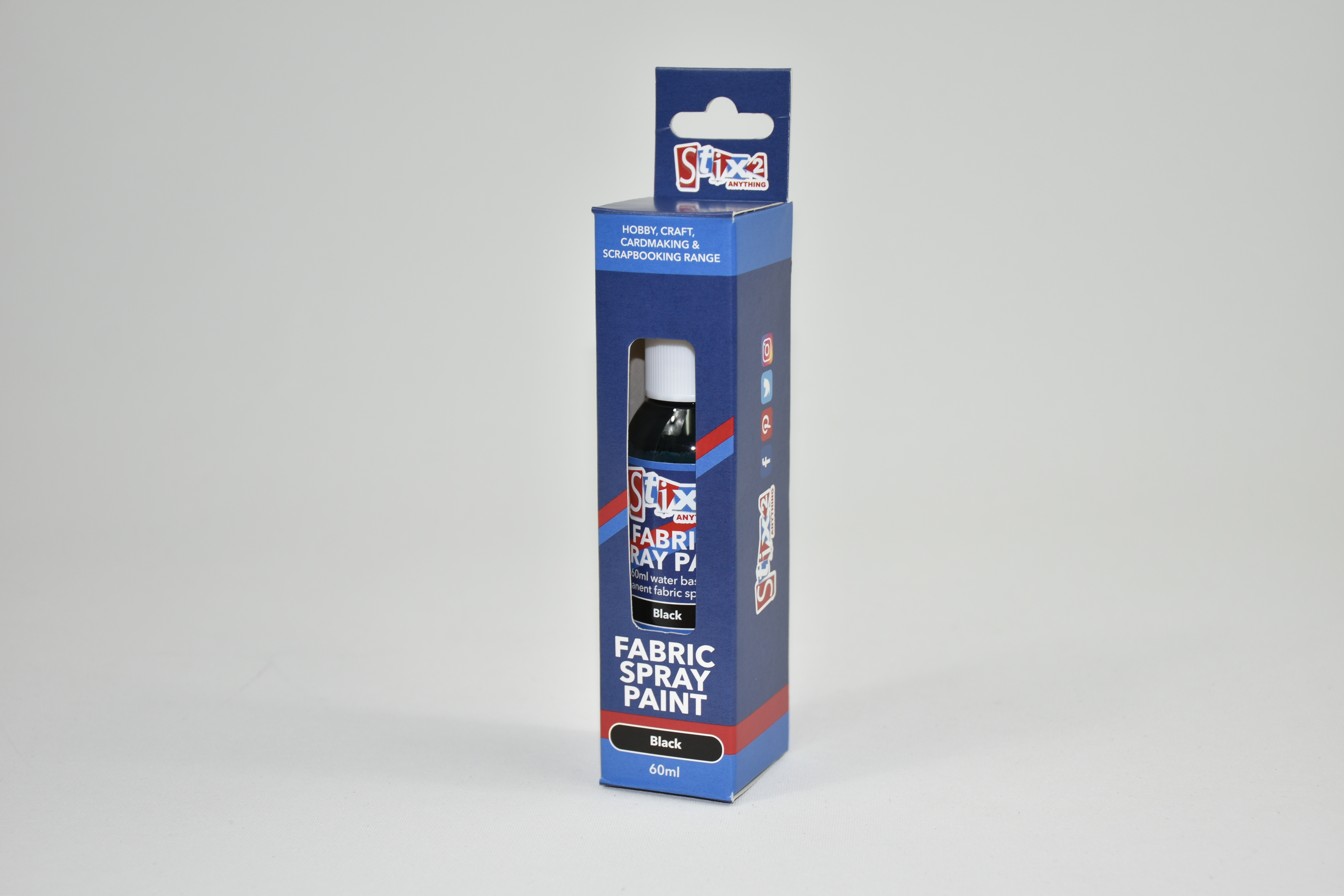 Fabric Spray Paint - Black - Stix2