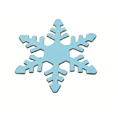 Fantastic Foam Snowflake Stamps - DZ - Stationery - 12 Pieces, Blue