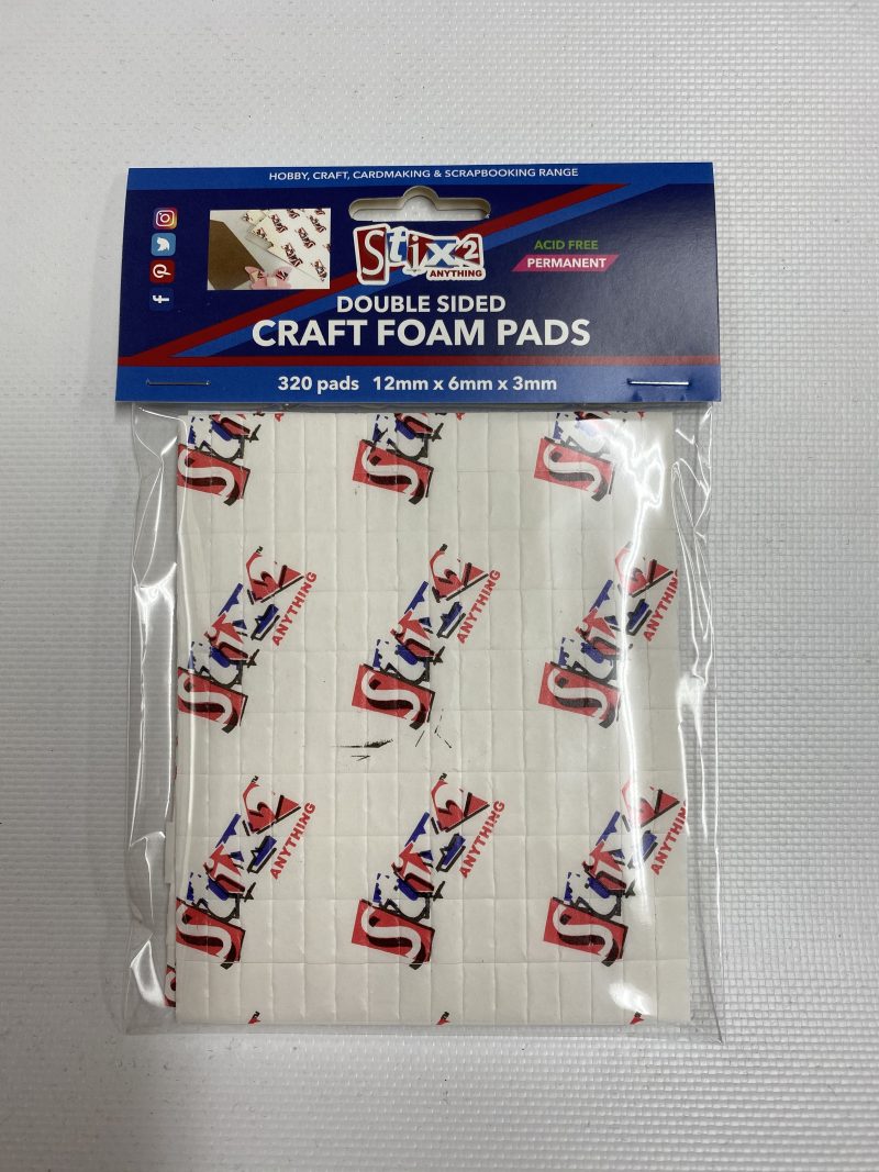 Craft Foam Pads 12mm x 6mm x 3mm Stix2