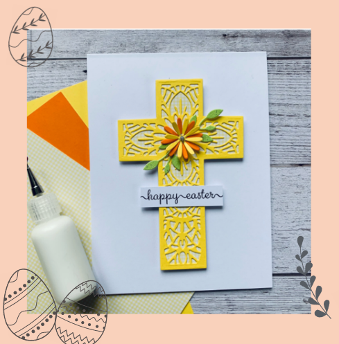 Stix2 Happy Easter Cross Card